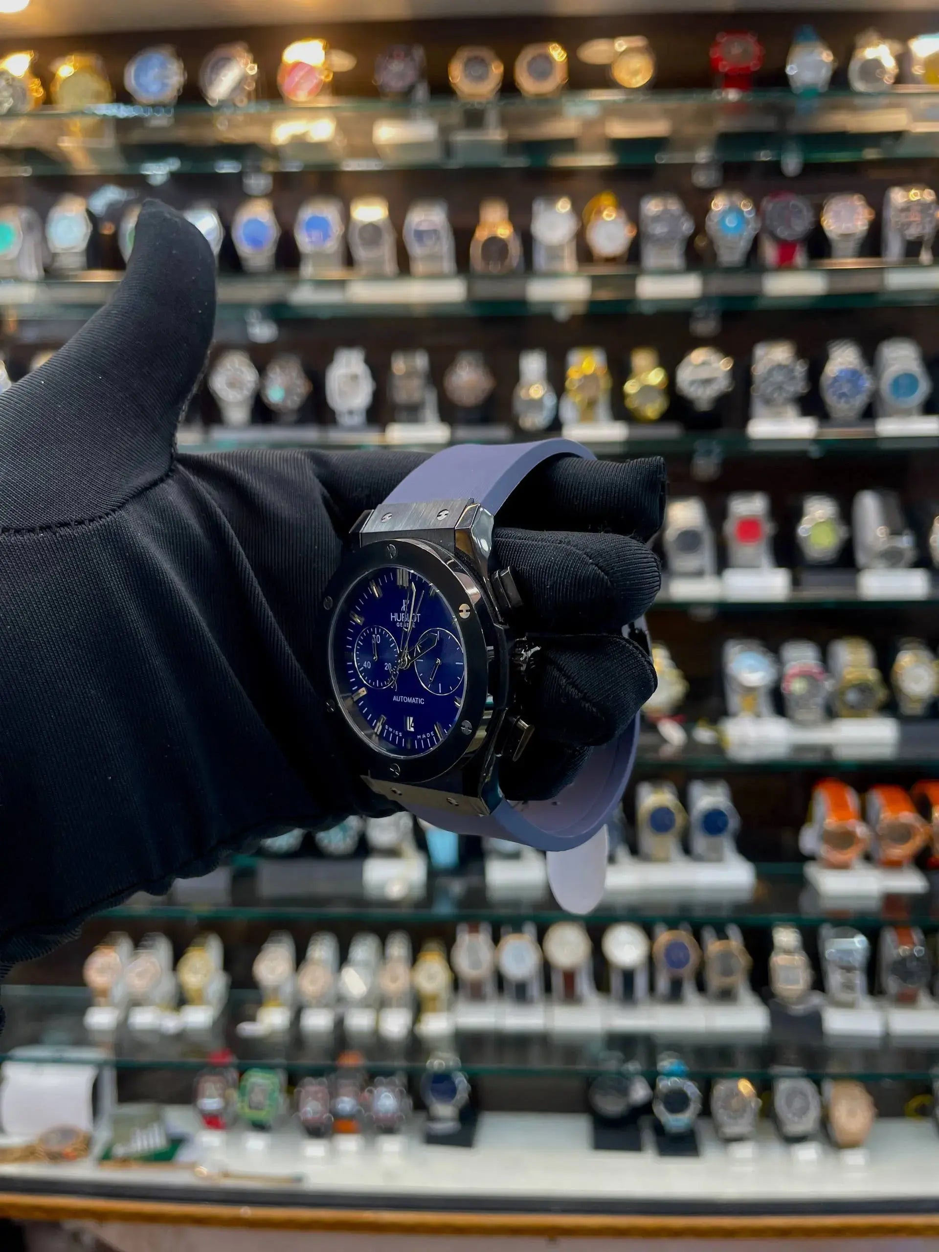 Hublot big bang metal body heavy quality for mens blue