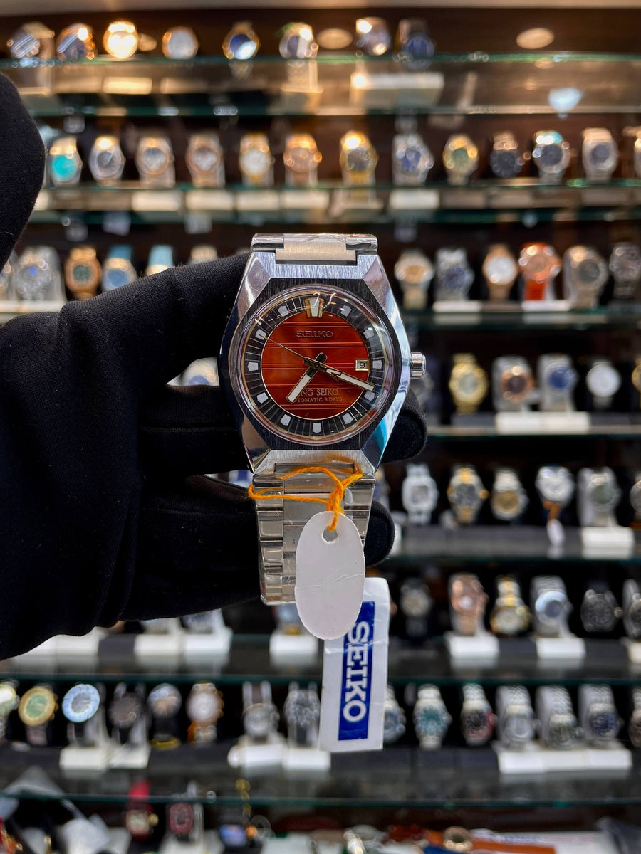 KING SEIKO VANAC IN AUTOMATIC RED ♥️ DIAL WATCH