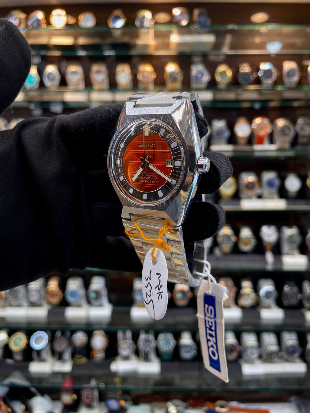 king seiko vanac automatic side view