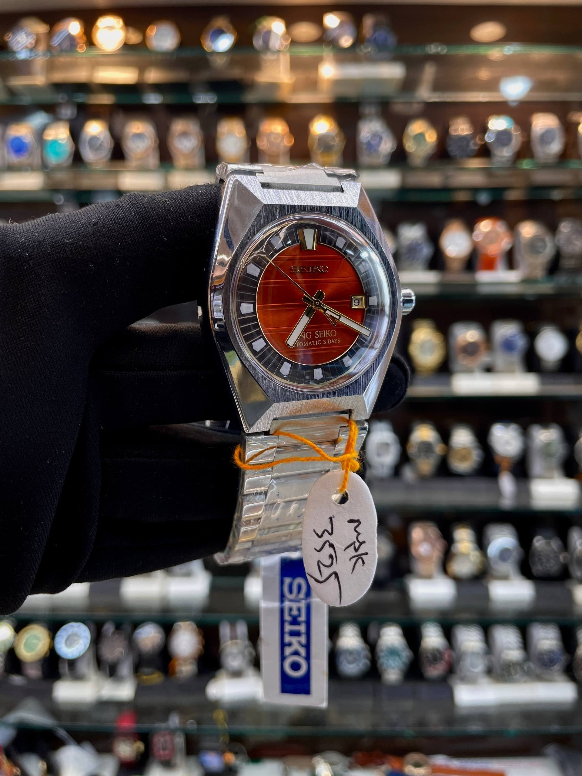 king seiko vanac automatic close up