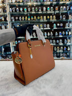 Michael Kors mk handbag for girls tan color