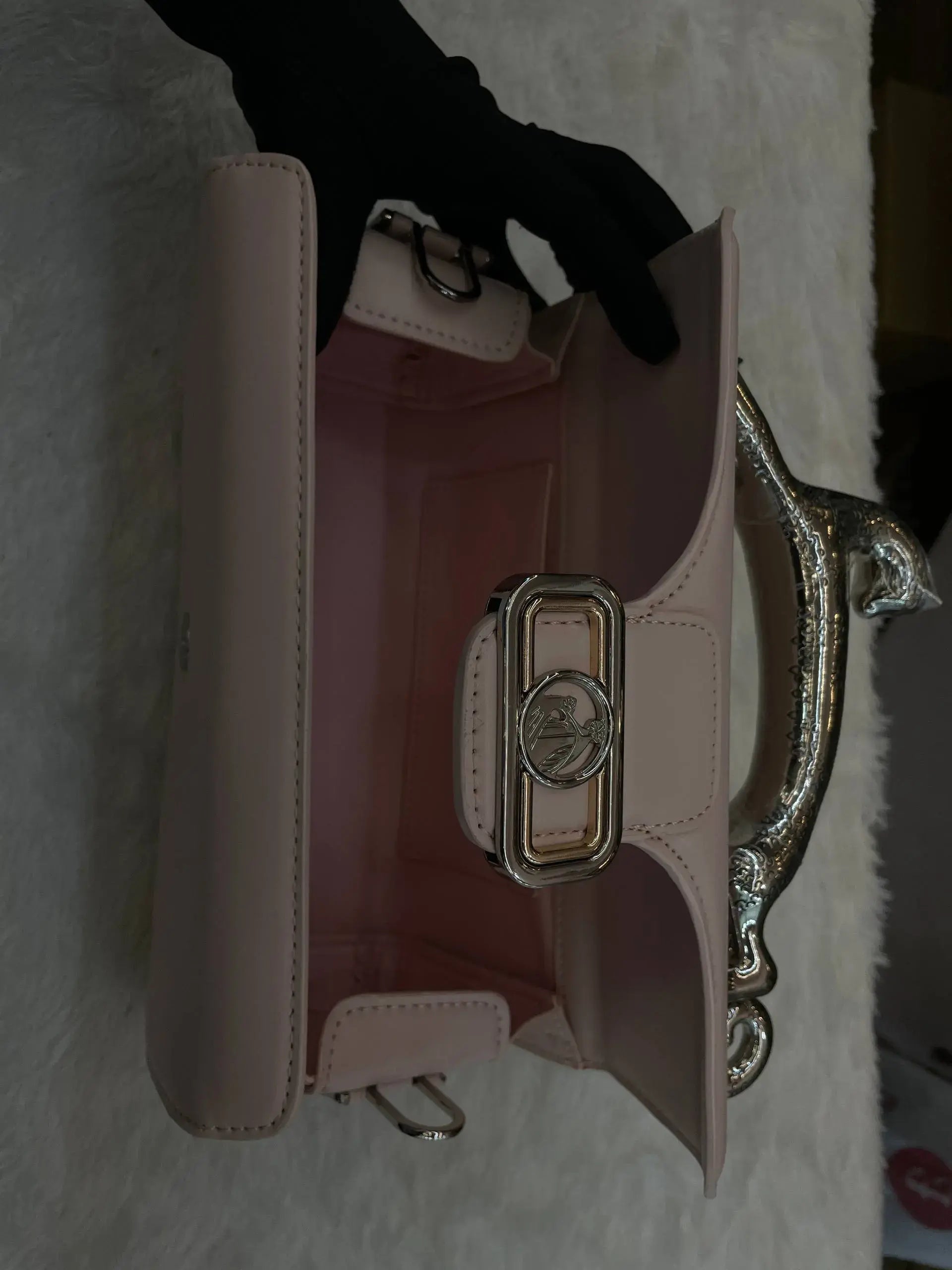 Lavin pencil cat box tote bag in master piece