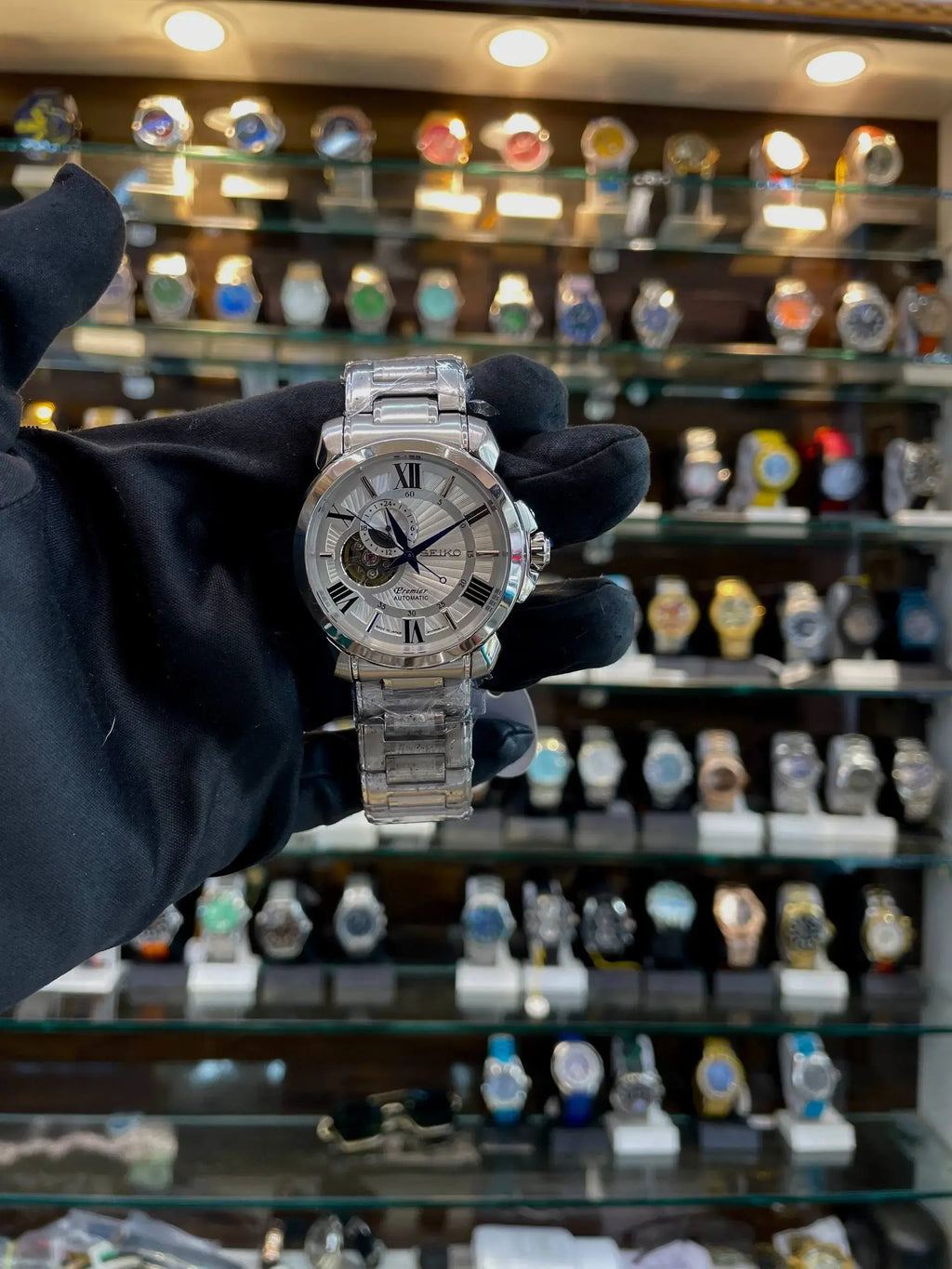 Seiko premier automatic in master piece heart dial