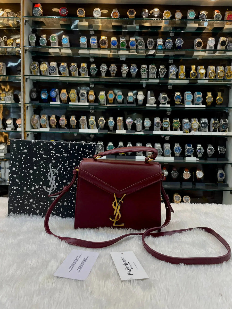 Yes saint laurent YSL mini Cassandra top handle bag in master piece