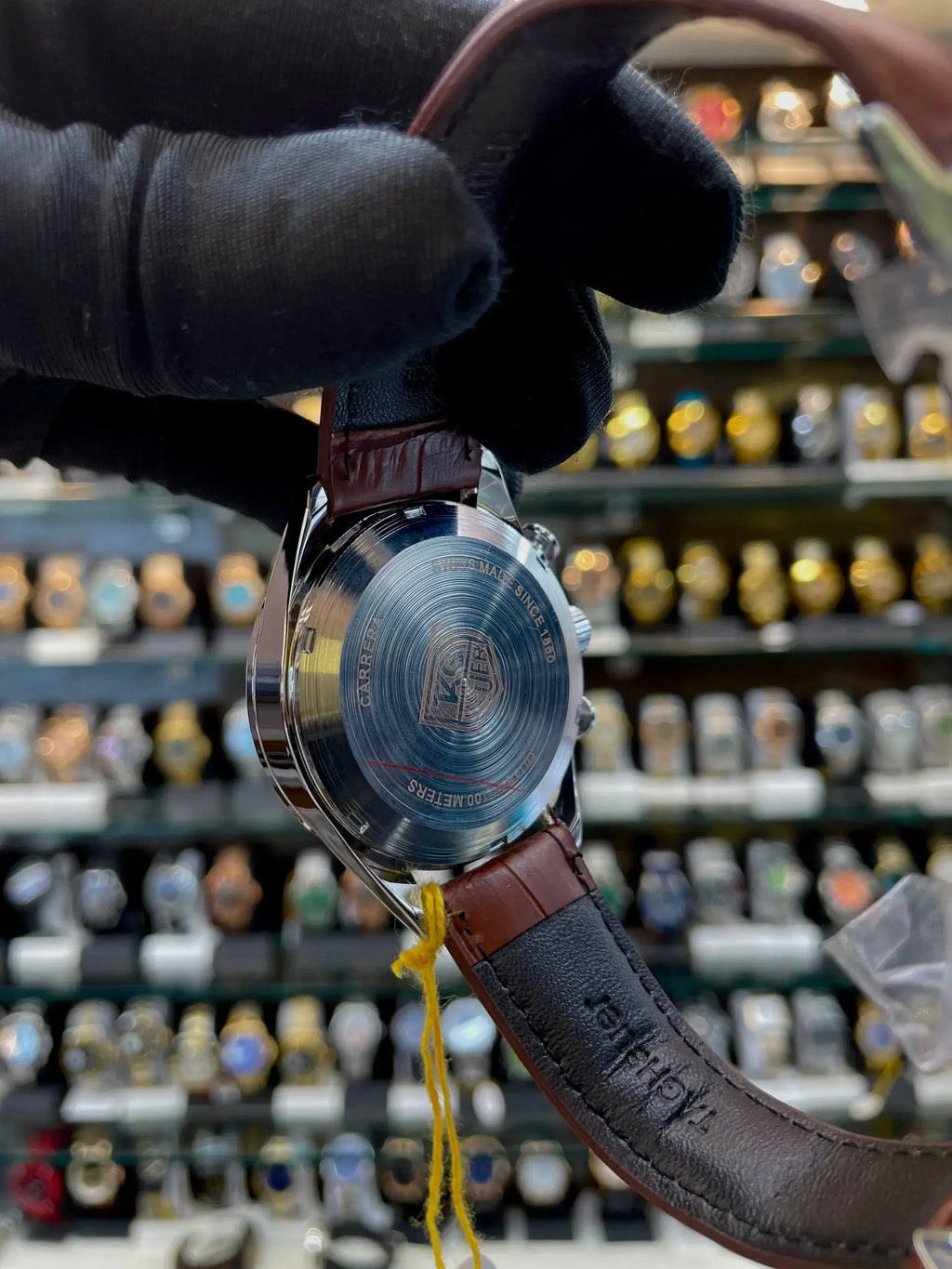 Tag heuer chrono in leather