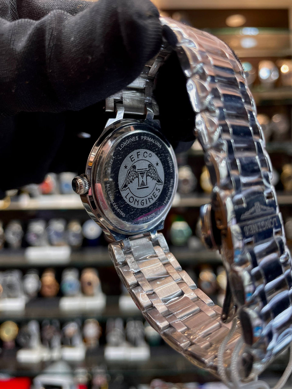 Longines PrimaLuna moonphase dial back