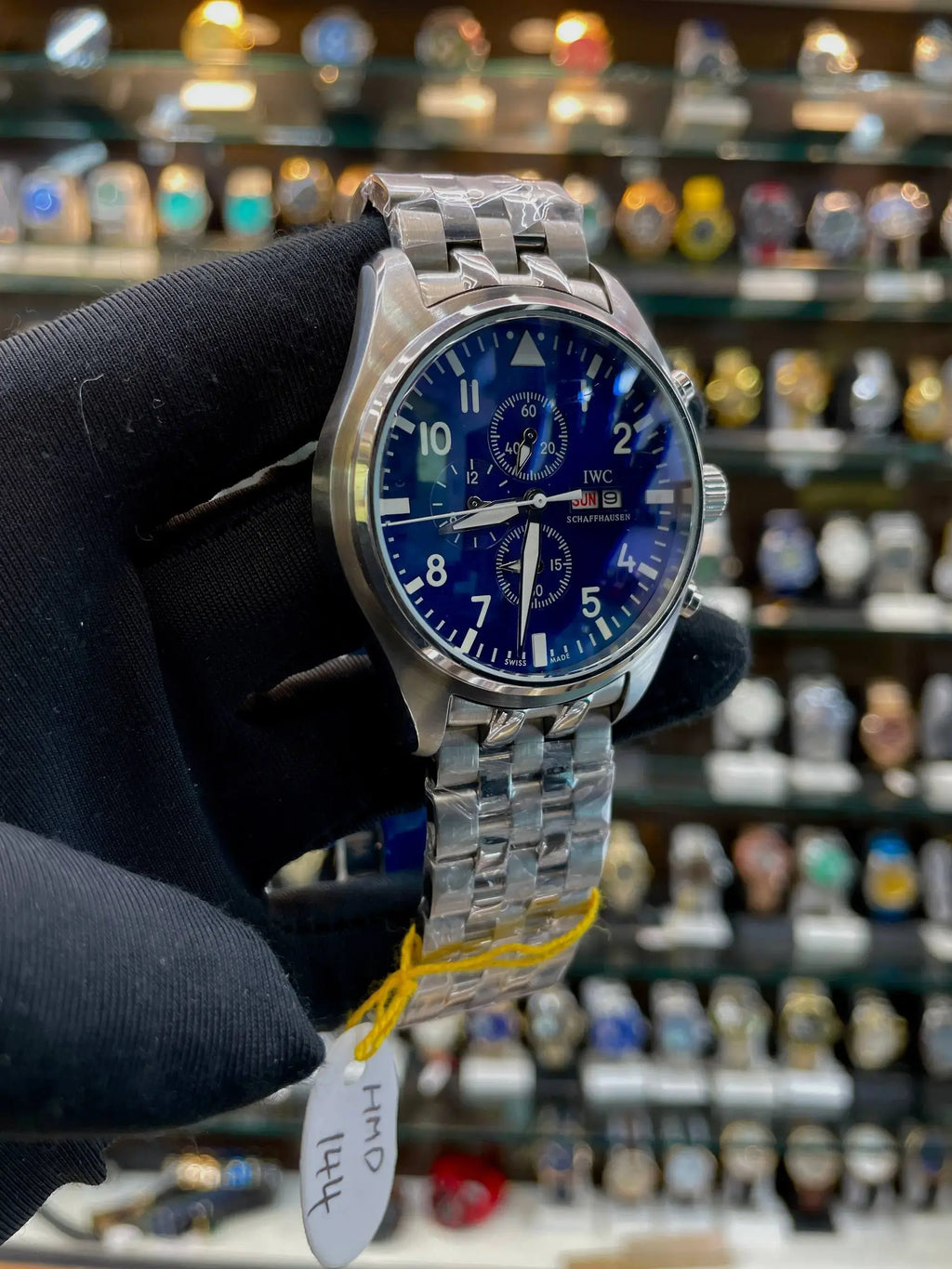 IWC pilot's watch chronograph in master piece for mens