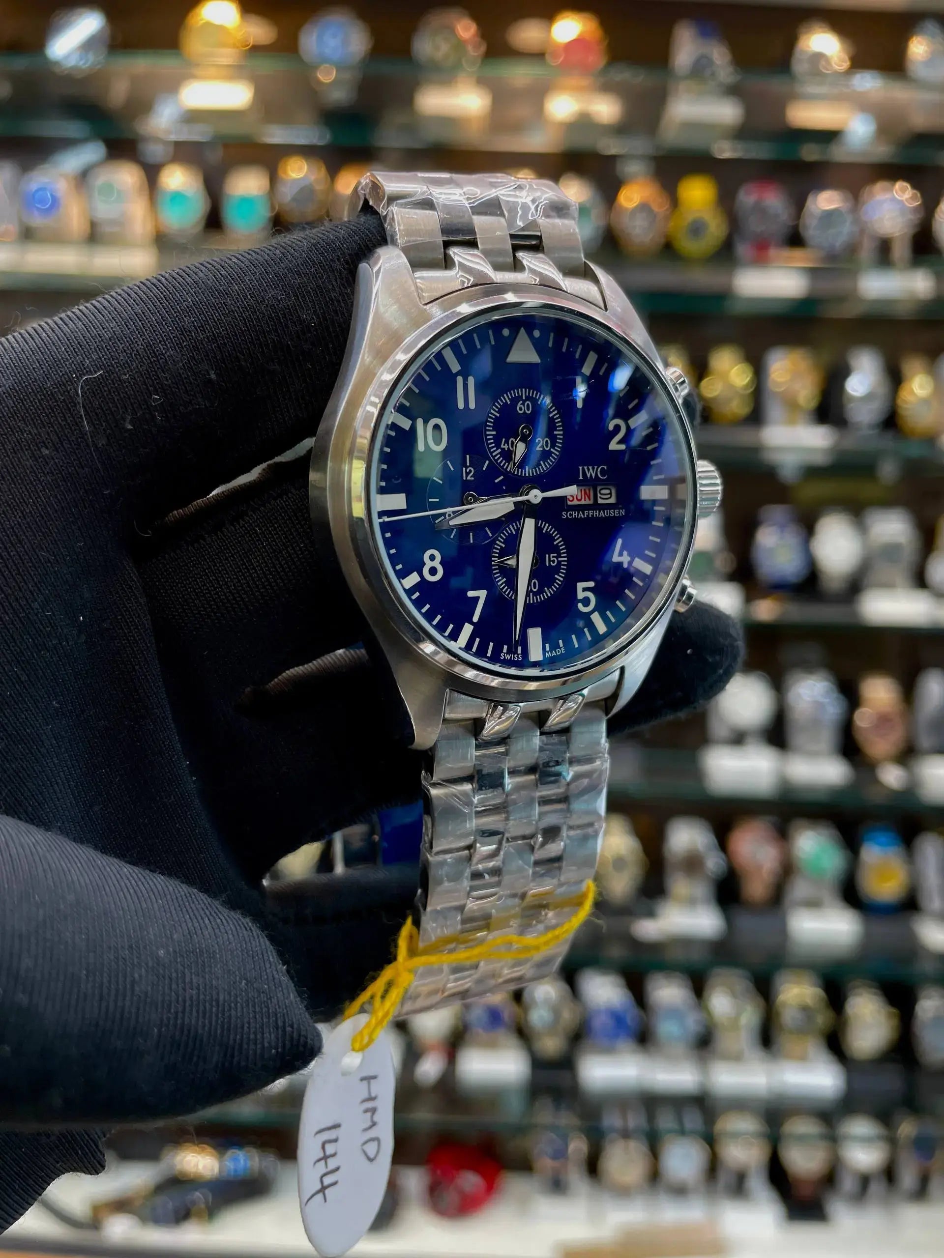 IWC pilot's watch chronograph in master piece for mens
