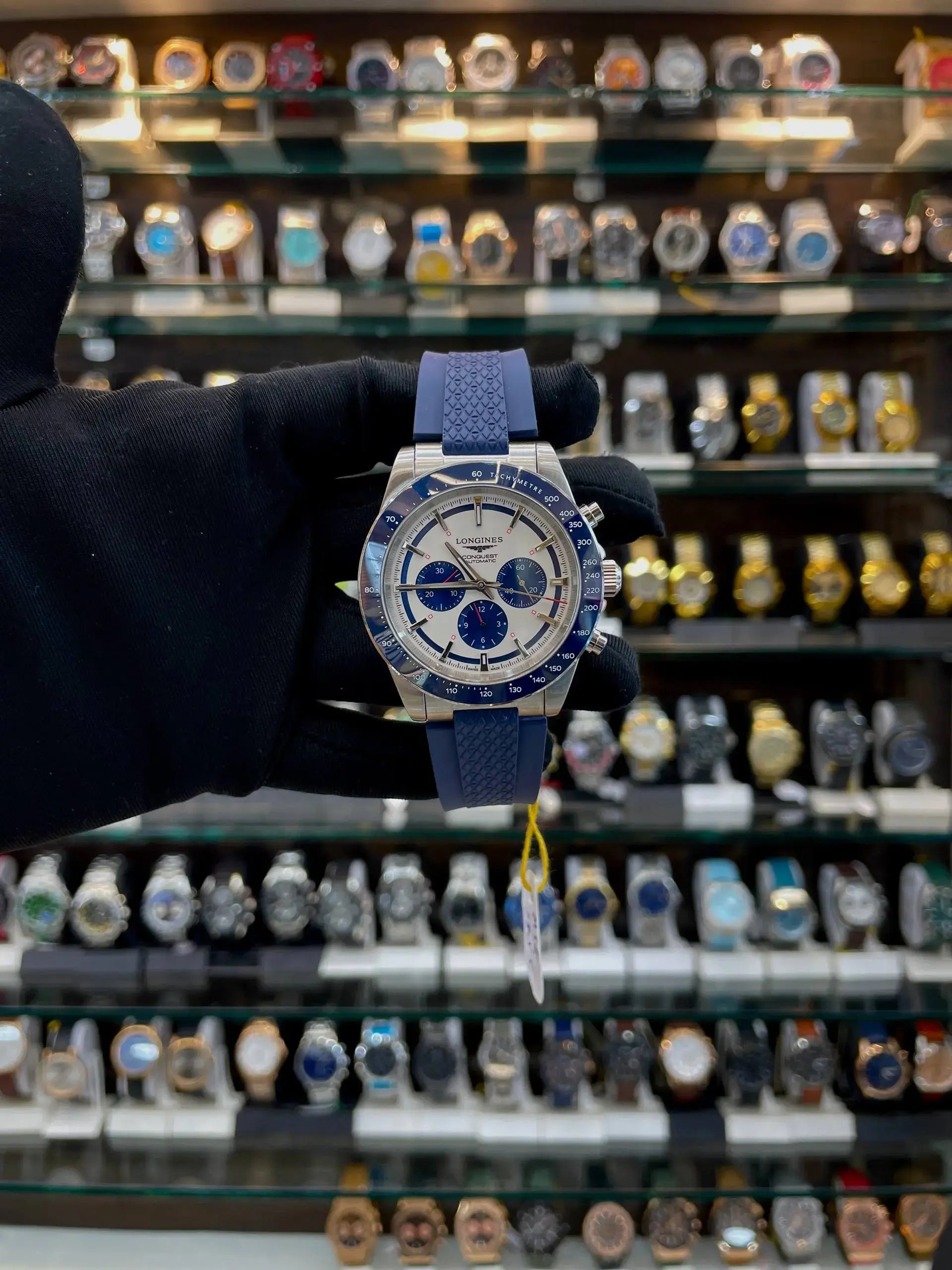Longines conquest chronograph now in master piece white dial