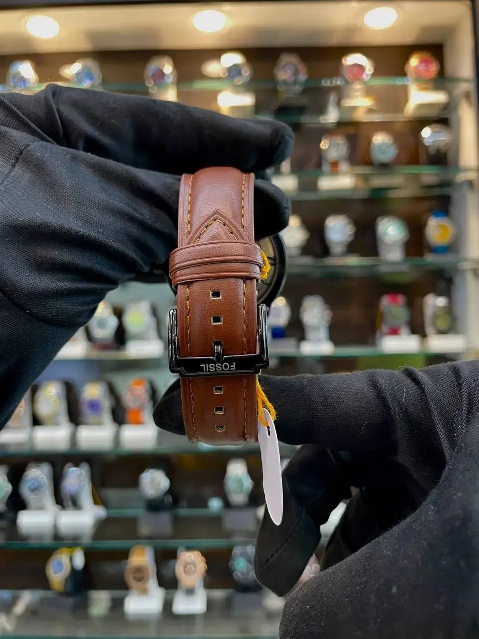Fossil automatic in leather formal wear