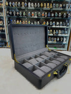 12pc imported briefcase (watch organiser) black