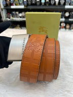 Burberry formal wear belt for mens brown