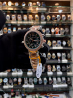 Michael Kors green dial girls watch side view