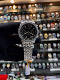Michael Kors MK chronograph silver dial watch for girls front view