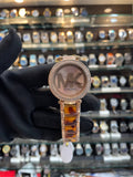 Michael Kors MK logo dial watch for girls front view
