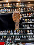 Michael Kors MK5974 Bradshaw 36mm rose gold watch for girls front view