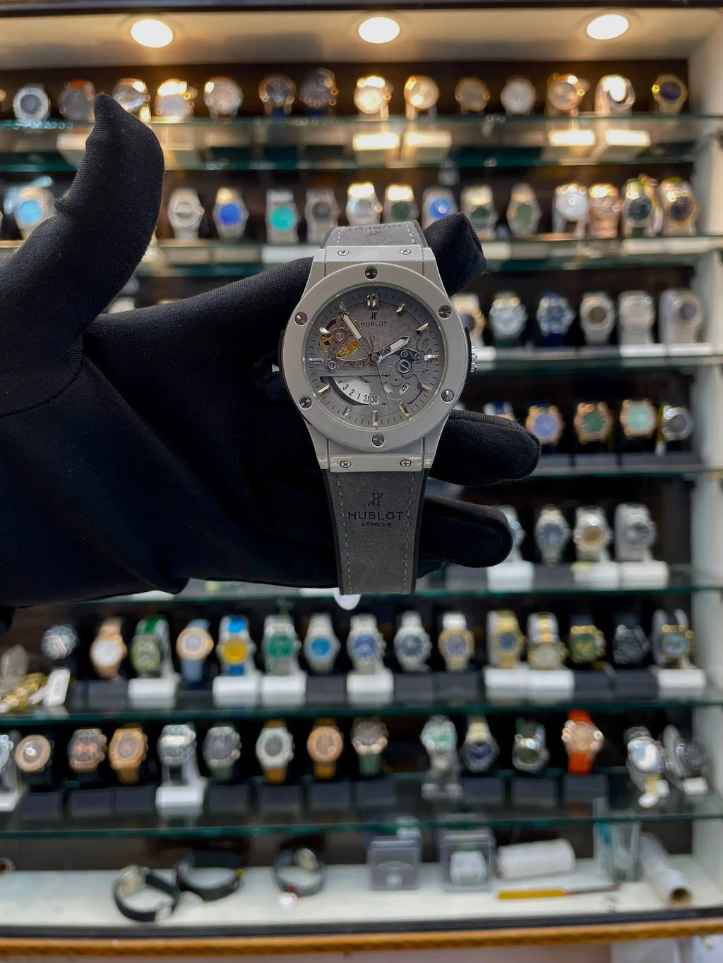 Hublot geneve big bang under budget full in grey