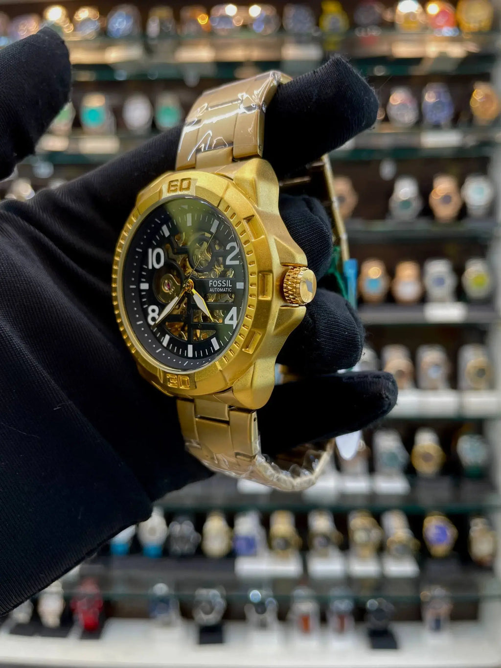 Fossil big dial now in automatic gold