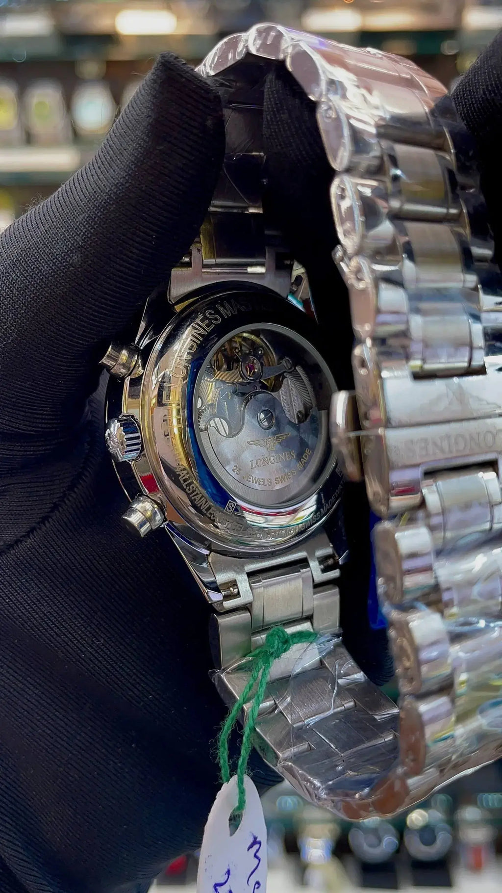 Longines master edition in chrono working white