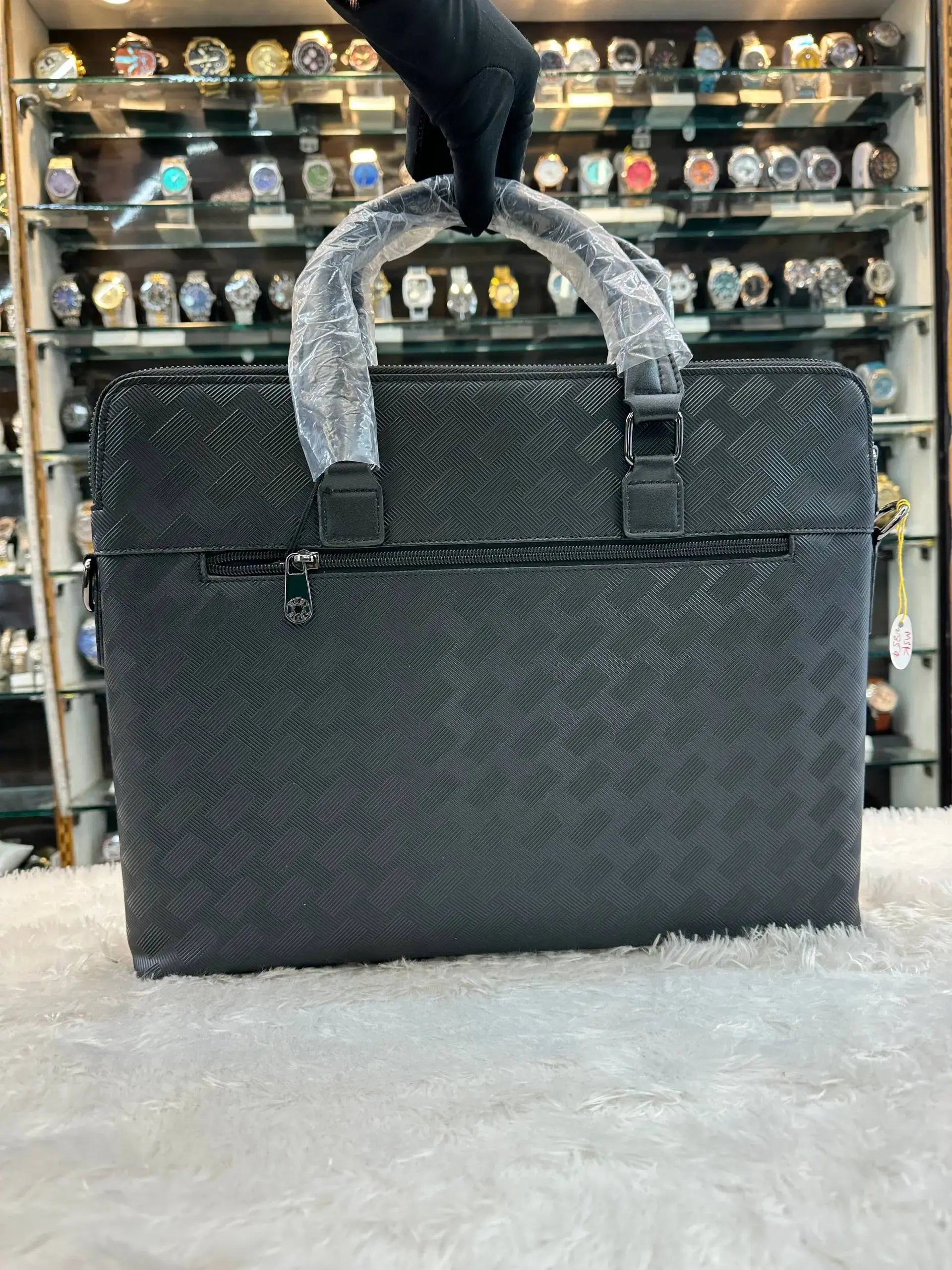 Mont Blanc laptop bag in heavy quality