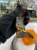 Louis Vuitton lv mens premium belt