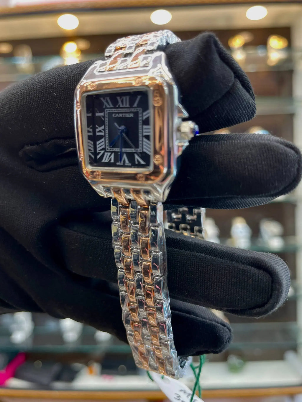 Panthere de Cartier for girls under budget 24mm black roman dial