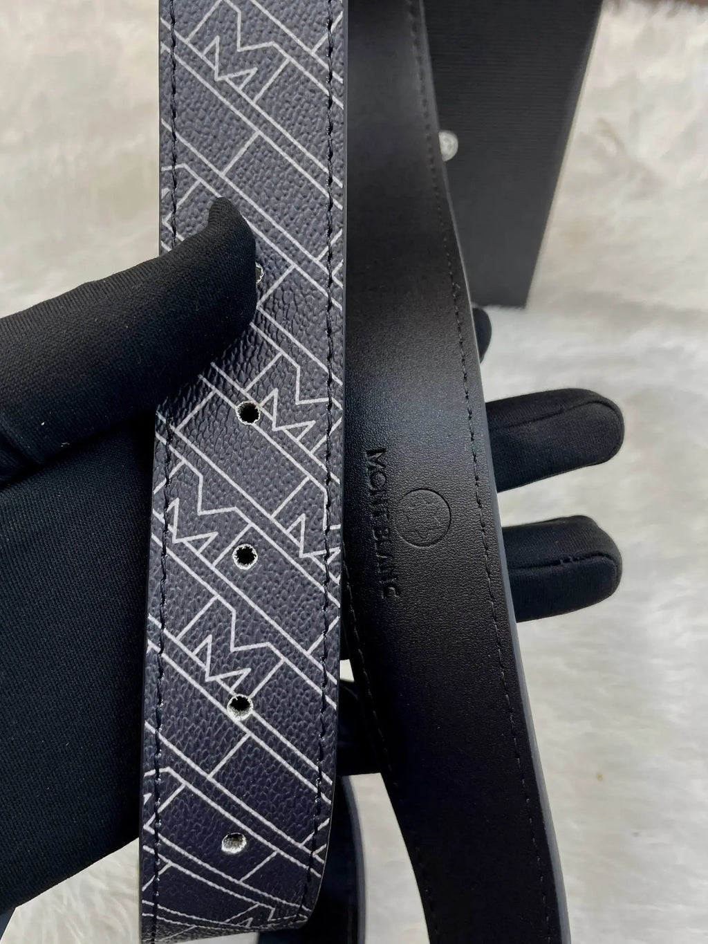 Mont Blanc mens casual wear belt