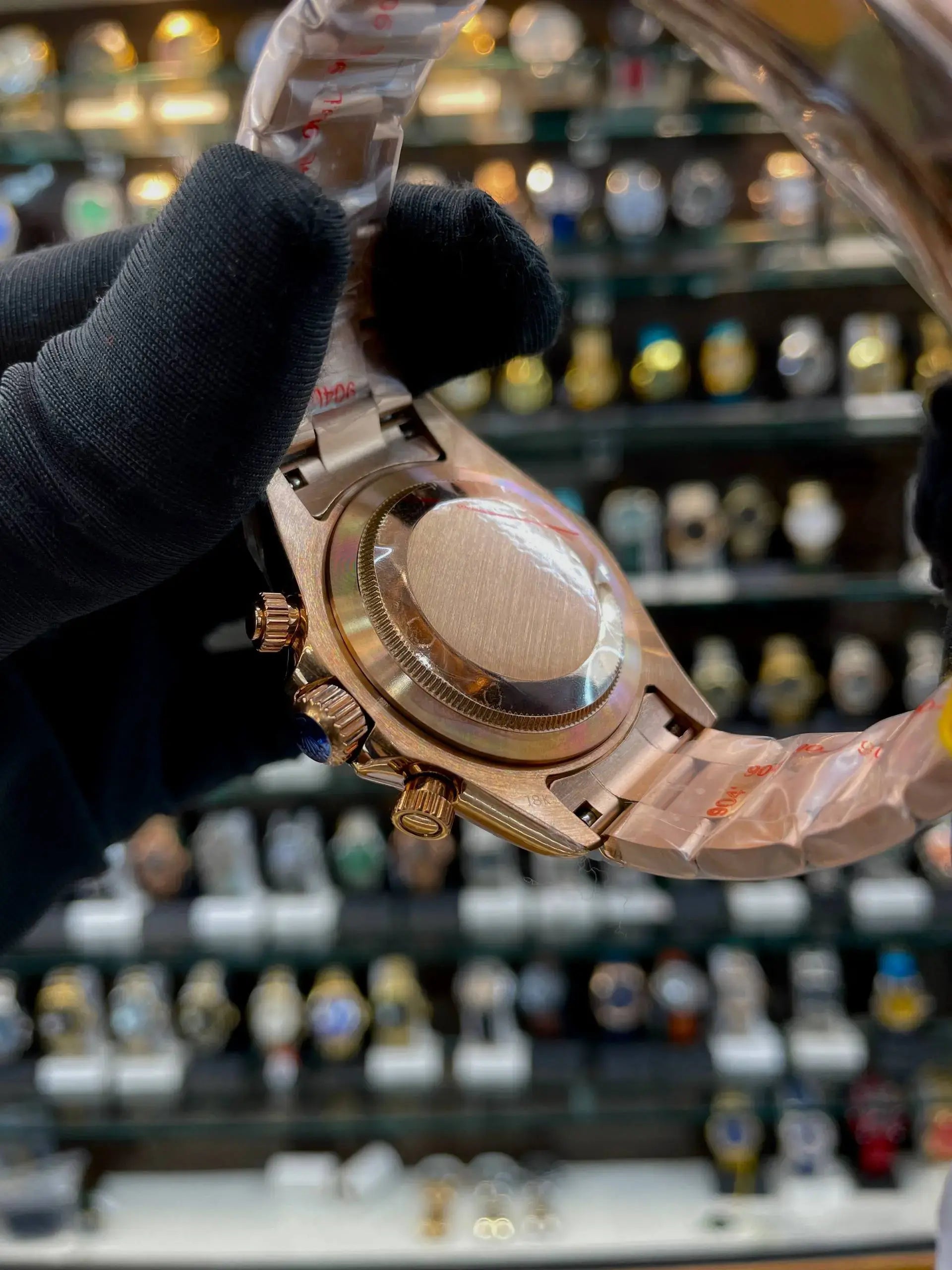 Rolex daytona rose gold bright black Dial in master