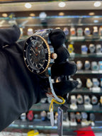 Rado caption cook in master transparent black dial