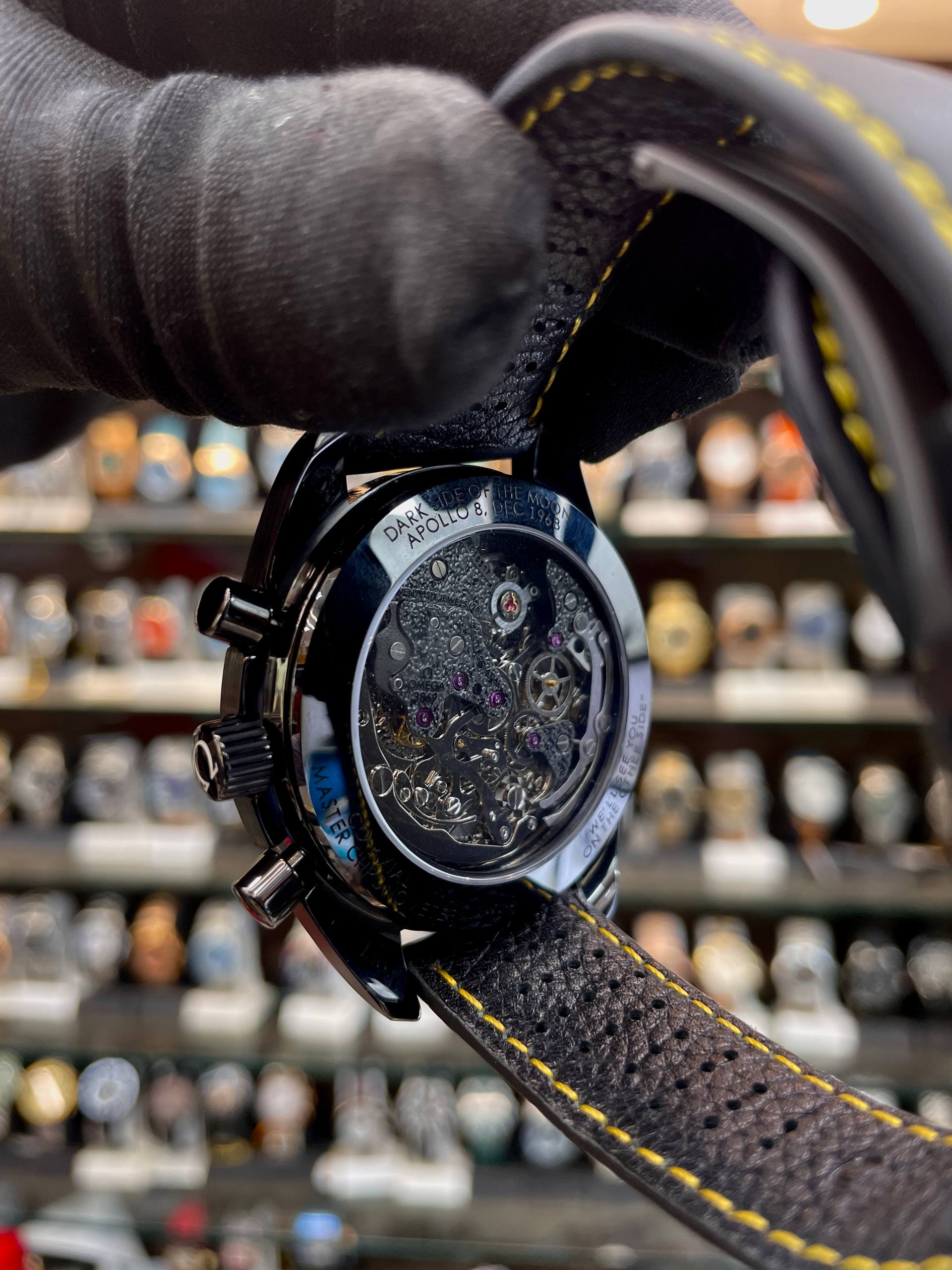 Omega Speedmaster Apollo 8 dial back