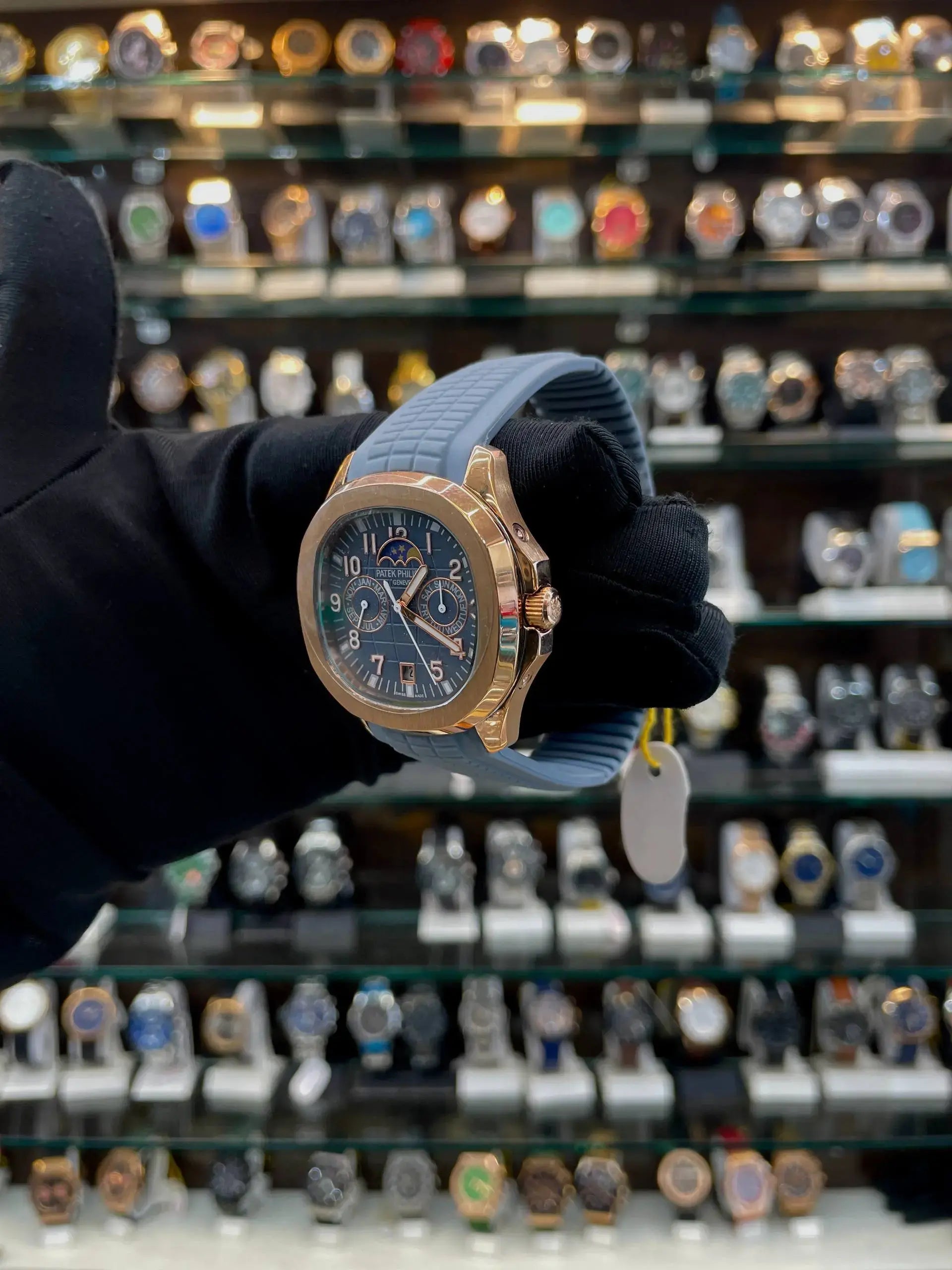Patek Philippe aquanaut luce annual calendar rose gold in master piece