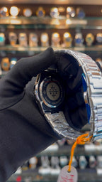 Patek Philippe Tiffany blue watch close up