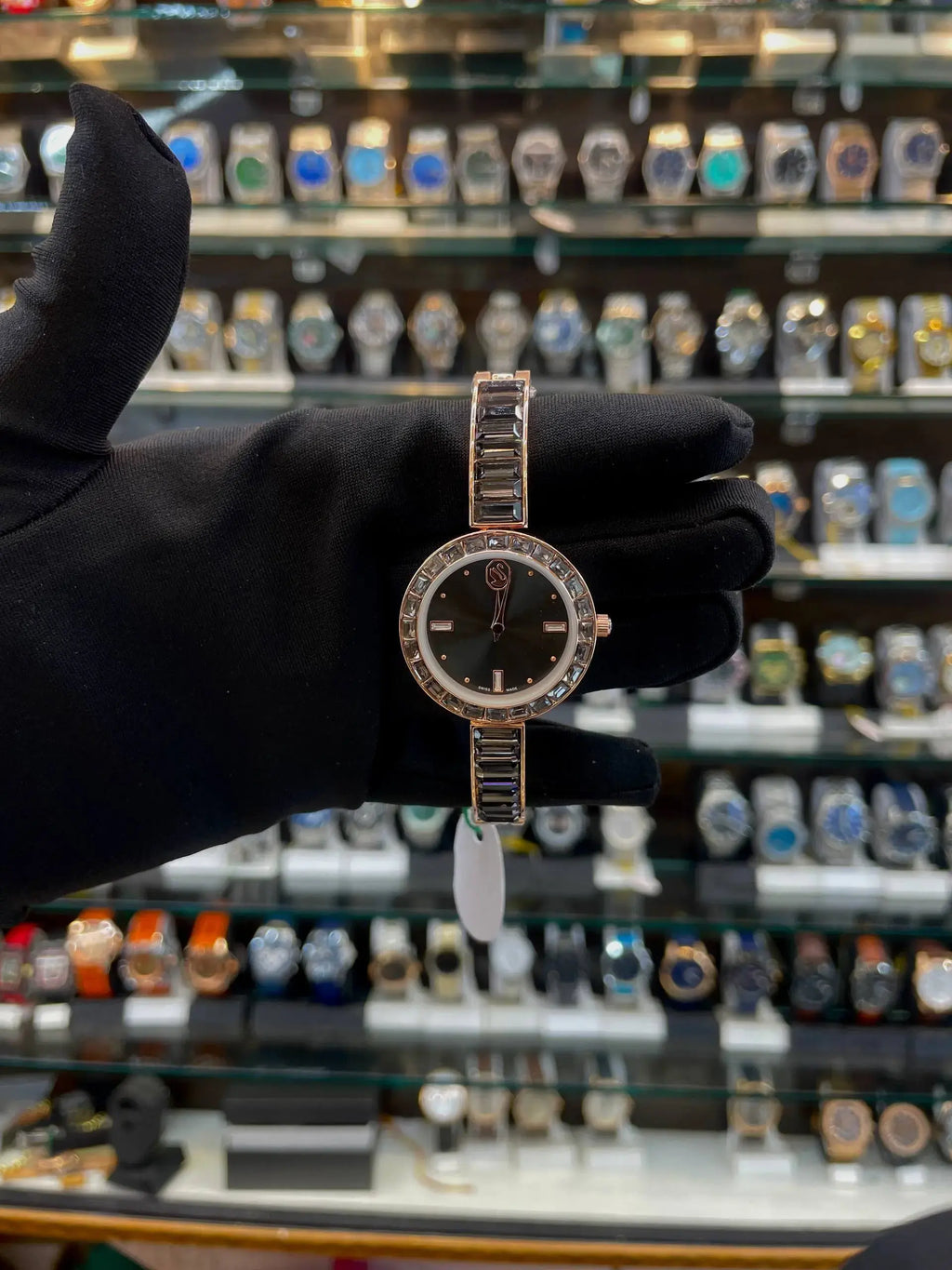 Swarovski matrix bangle watch for girls