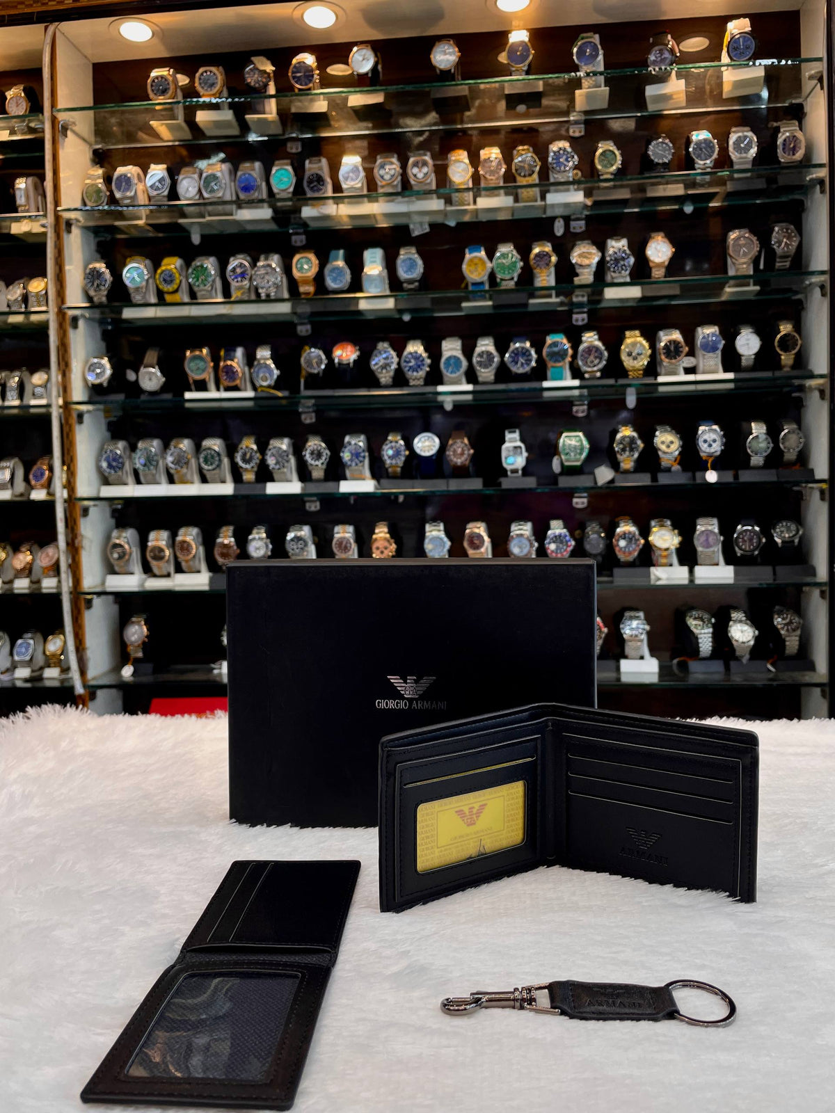 GIORGIO ARMANI BLACK 🖤 WALLET COMBO SET