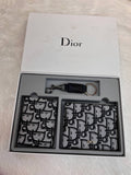 DIOR BLACK-AND-WHITE OBLIQUE JACQUARD WALLET COMBO SET