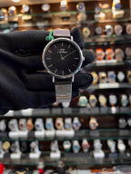 DANIEL WELLINGTON DW SLIM CHAIN FOR GIRLS IN BLACK 🖤