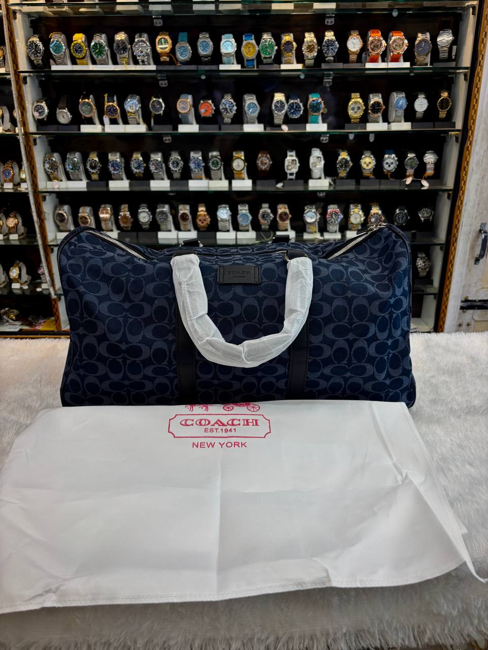 COACH GOTHAM DUFFLE 45 IN SIGNATURE DENIM MASTER PIECE 🔥