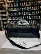 ARMANI EXCHANGE EMBOSSED DUFFLE  🧳 BAG (TRAVEL 🧳 BAG)