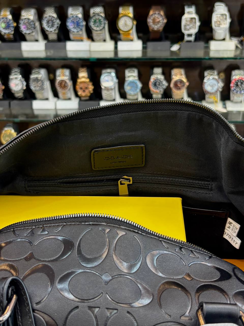 COACH GOTHAM DUFFLE BAG 45 IN MAXI SIGNATURE IN MASTER PIECE 🔥 BLACK