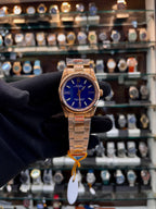 ROLEX OYSTER PERPETUAL 34 CRAFTED IN 18 CT EVEROSE GOLD 🥇 IN MASTER PIECE 🔥 GIRLS 🤩