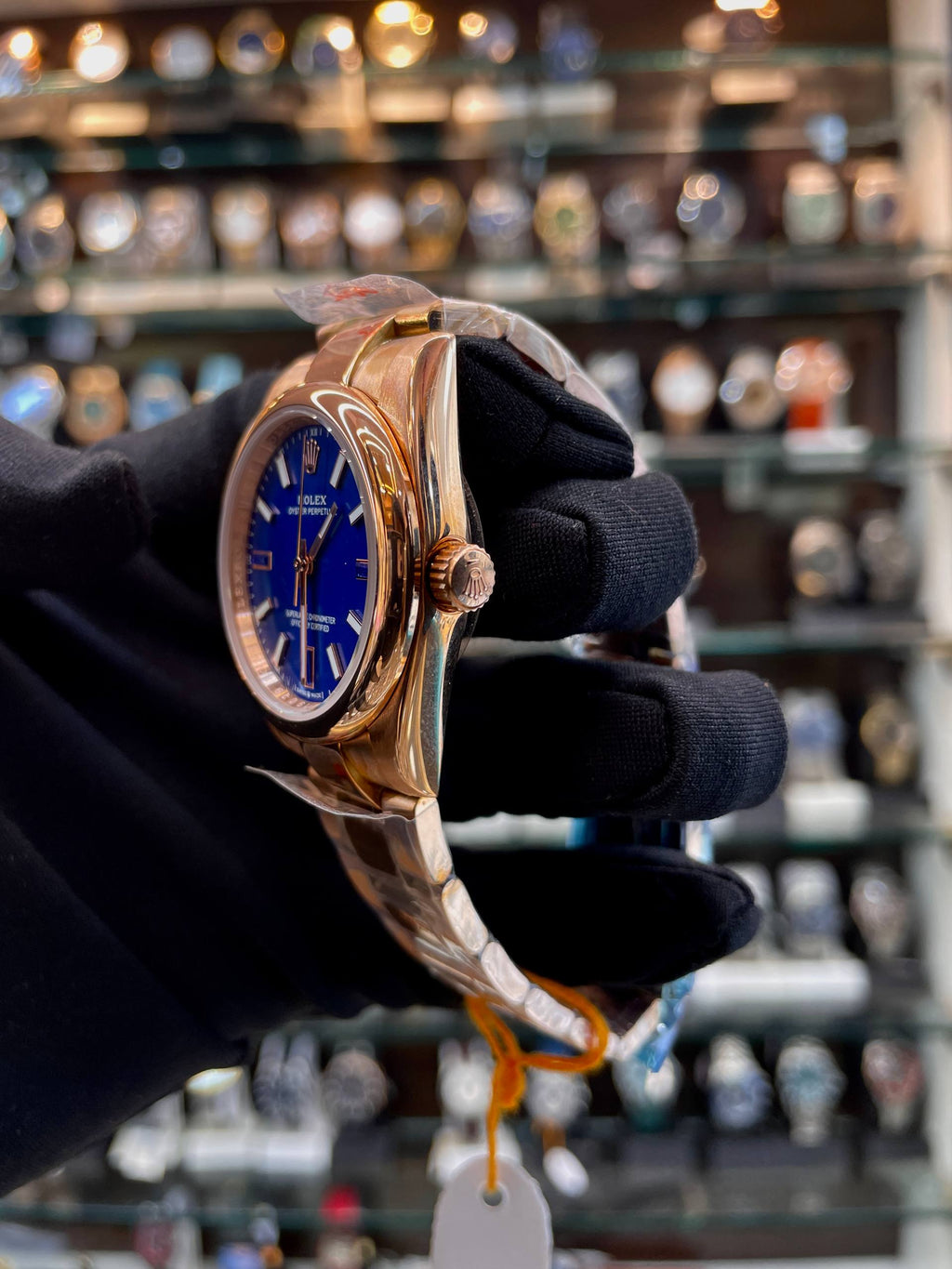 ROLEX OYSTER PERPETUAL 34 CRAFTED IN 18 CT EVEROSE GOLD 🥇 IN MASTER PIECE 🔥 GIRLS 🤩