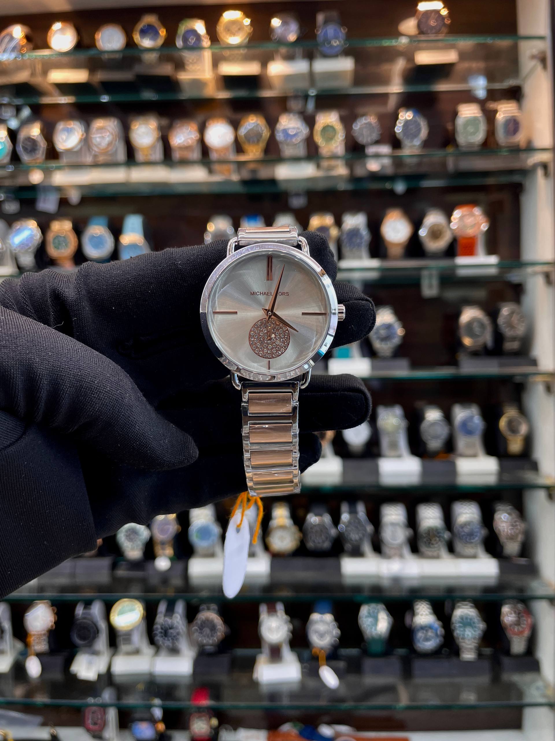 MICHAEL KORS MK PORTIA TWO-TONE WATCH FOR GIRLS 🤩 IN MASTER PIECE