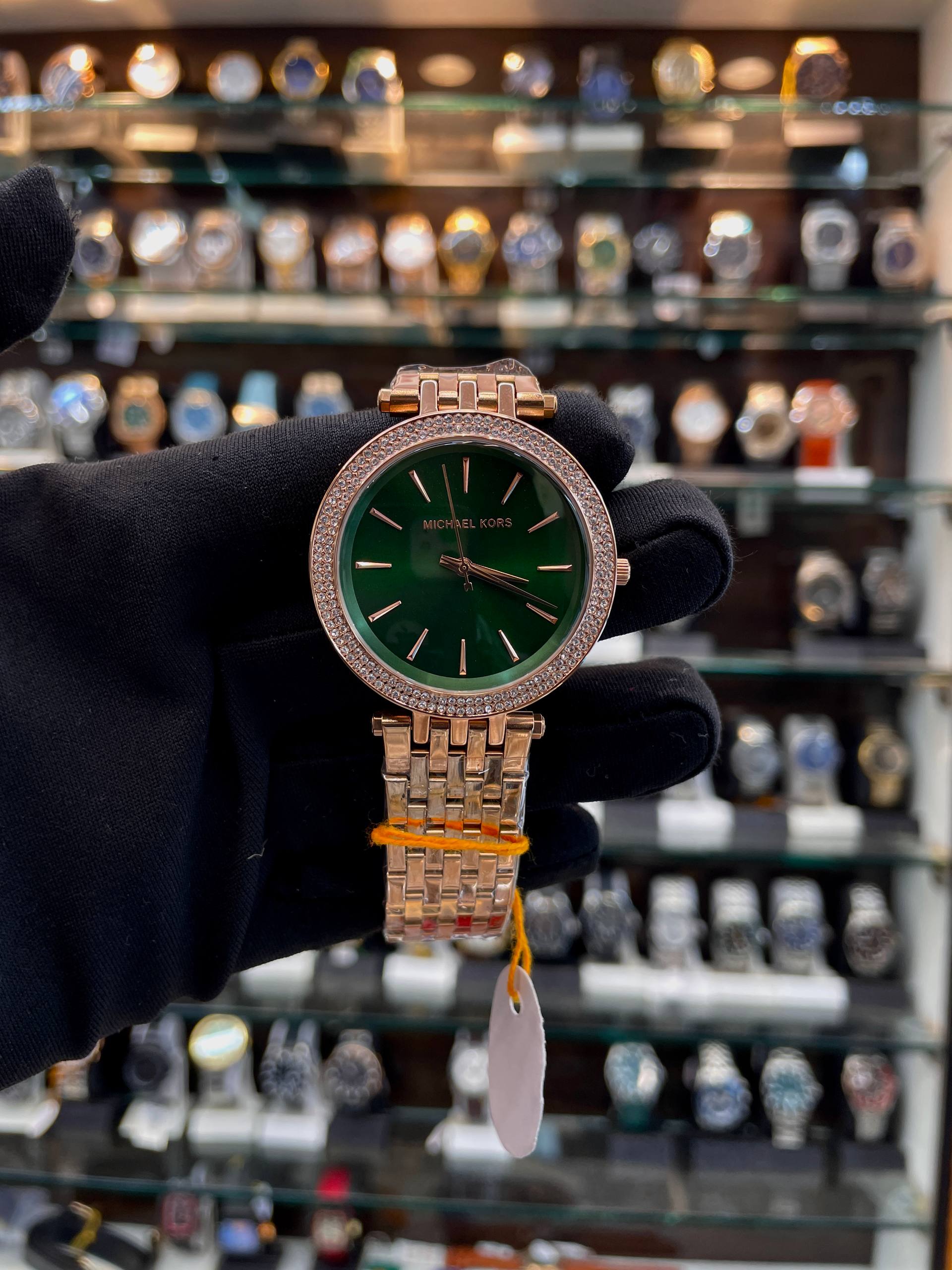 MICHAEL KORS 33MM DARCI MINI MK3583 Watch MASTER PIECE FOR GIRLS 🥰 GREEN 💚 DIAL