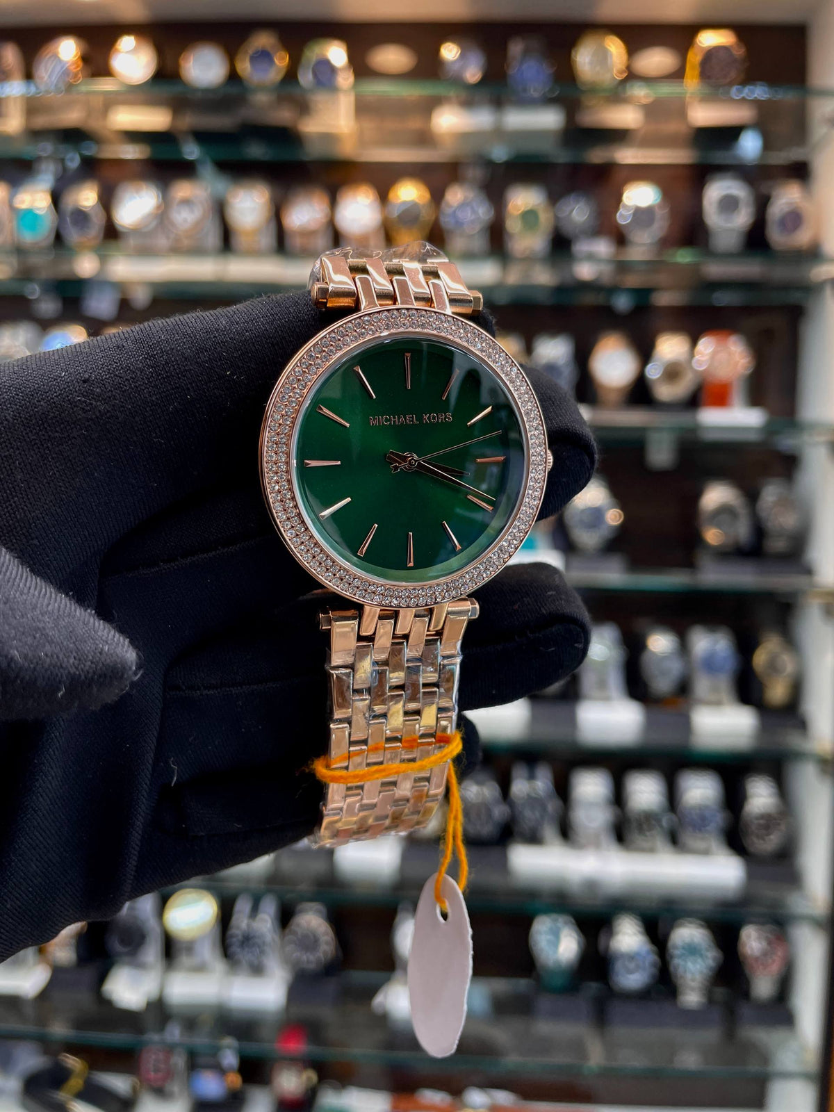 MICHAEL KORS 33MM DARCI MINI MK3583 Watch MASTER PIECE FOR GIRLS 🥰 GREEN 💚 DIAL