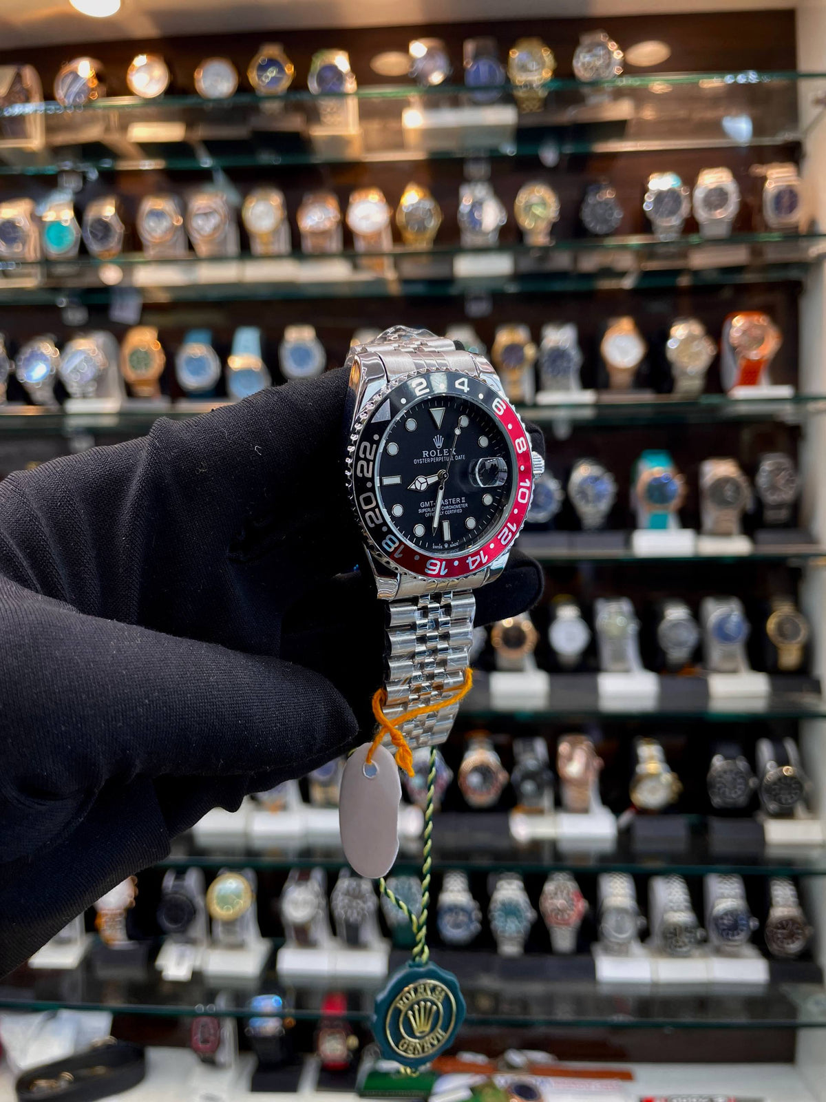 rolex gmt oyster perpetual watch for mens angle