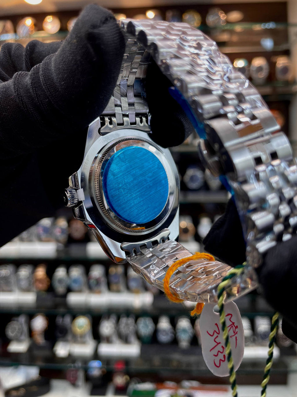 rolex gmt oyster perpetual watch back view