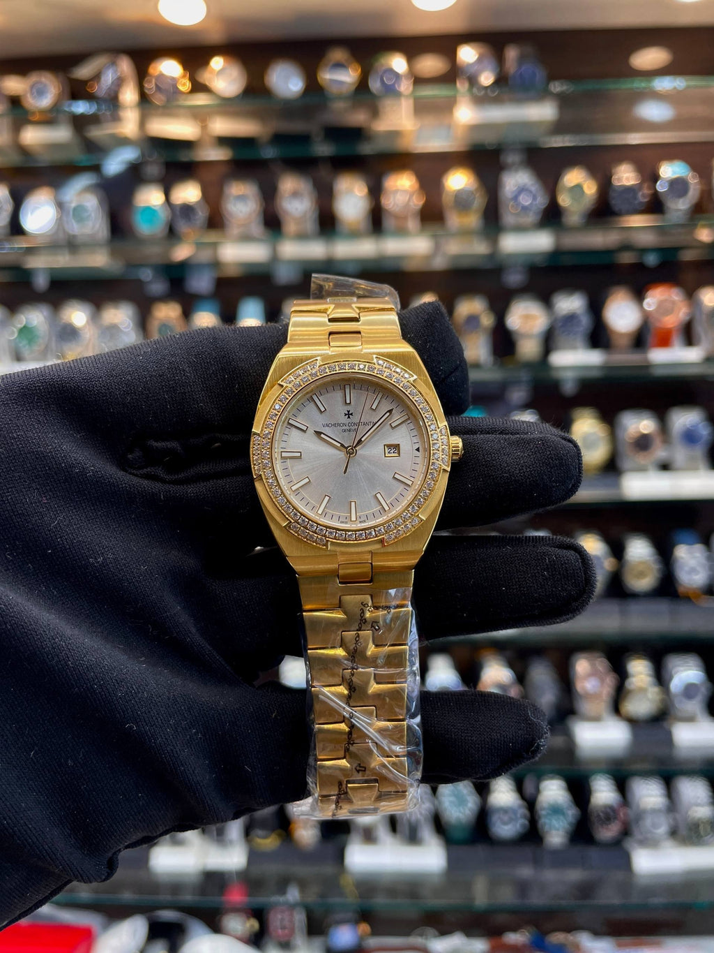 vacheron constantin overseas pink gold for girls front view