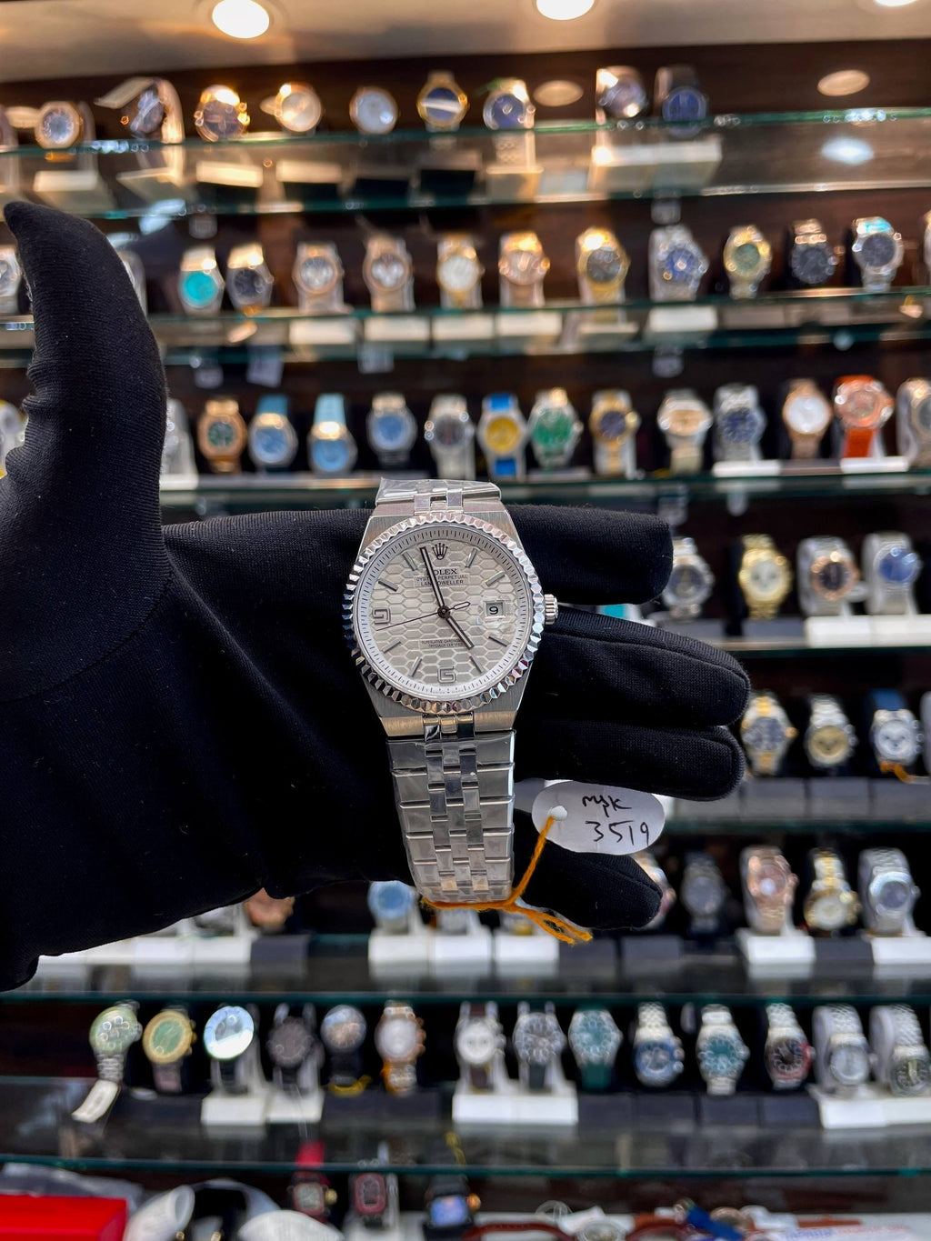 ROLEX LAND DWELLER IN AUTOMATIC JAPAN MOVT FOR MENS WHITE 🤍
