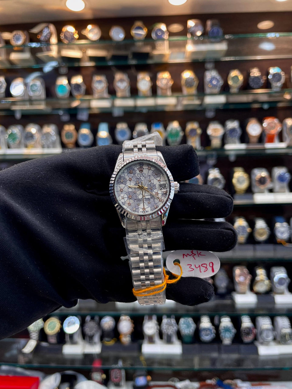 ROLEX LADY-DATE JUST PURPLE FLORAL-MOTIF dial AUTOMATIC ⚙️ FOR GIRLS 🤩  DIAL