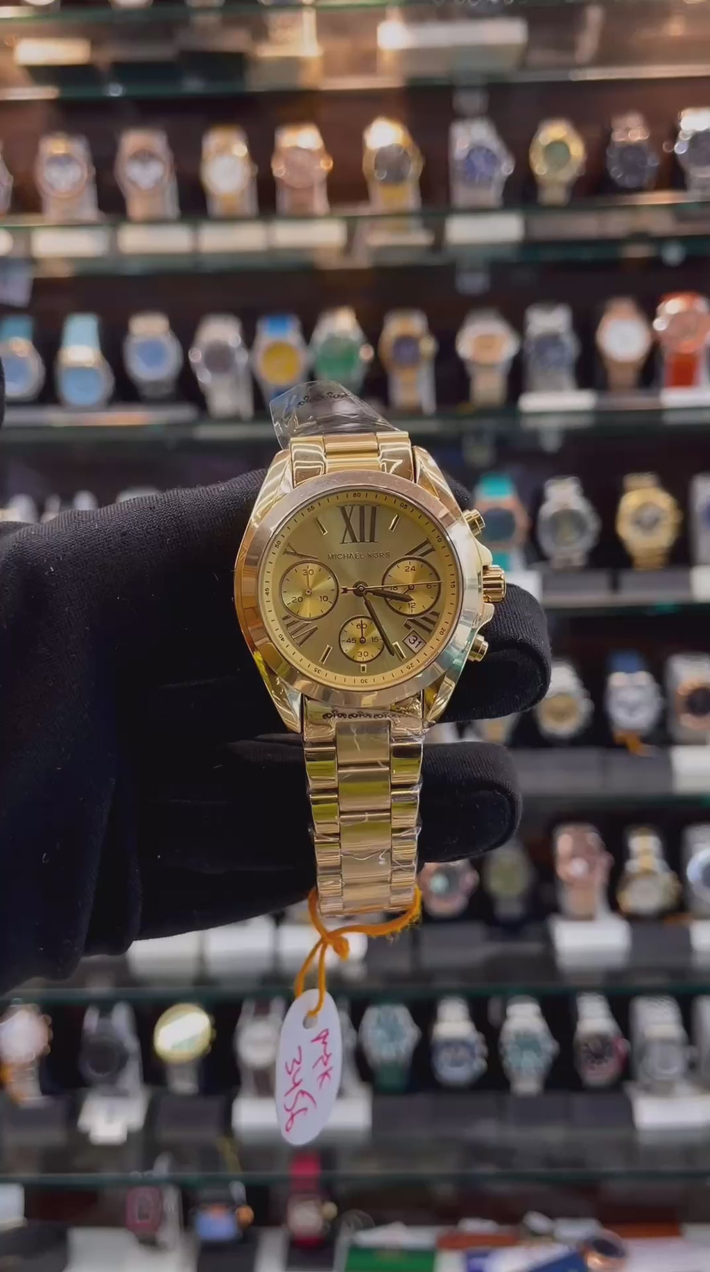 MICHEAL KORS MK5974 BRADSHAW FOR GIRLS IN MASTER PIECE 🤩 36MM FULL GOLD 🥇 GOLD 🥇 DIAL